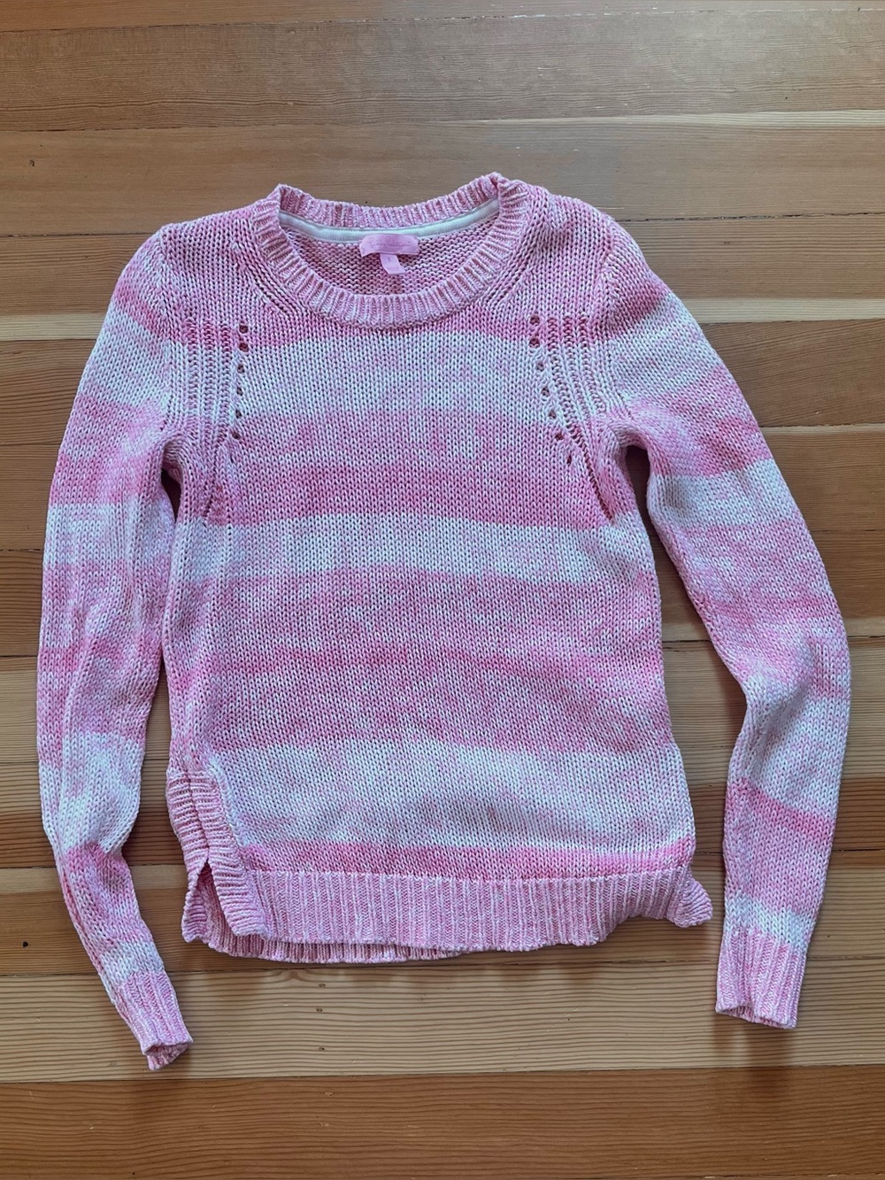 Lilly Pulitzer Pink Cotton Striped Sweater